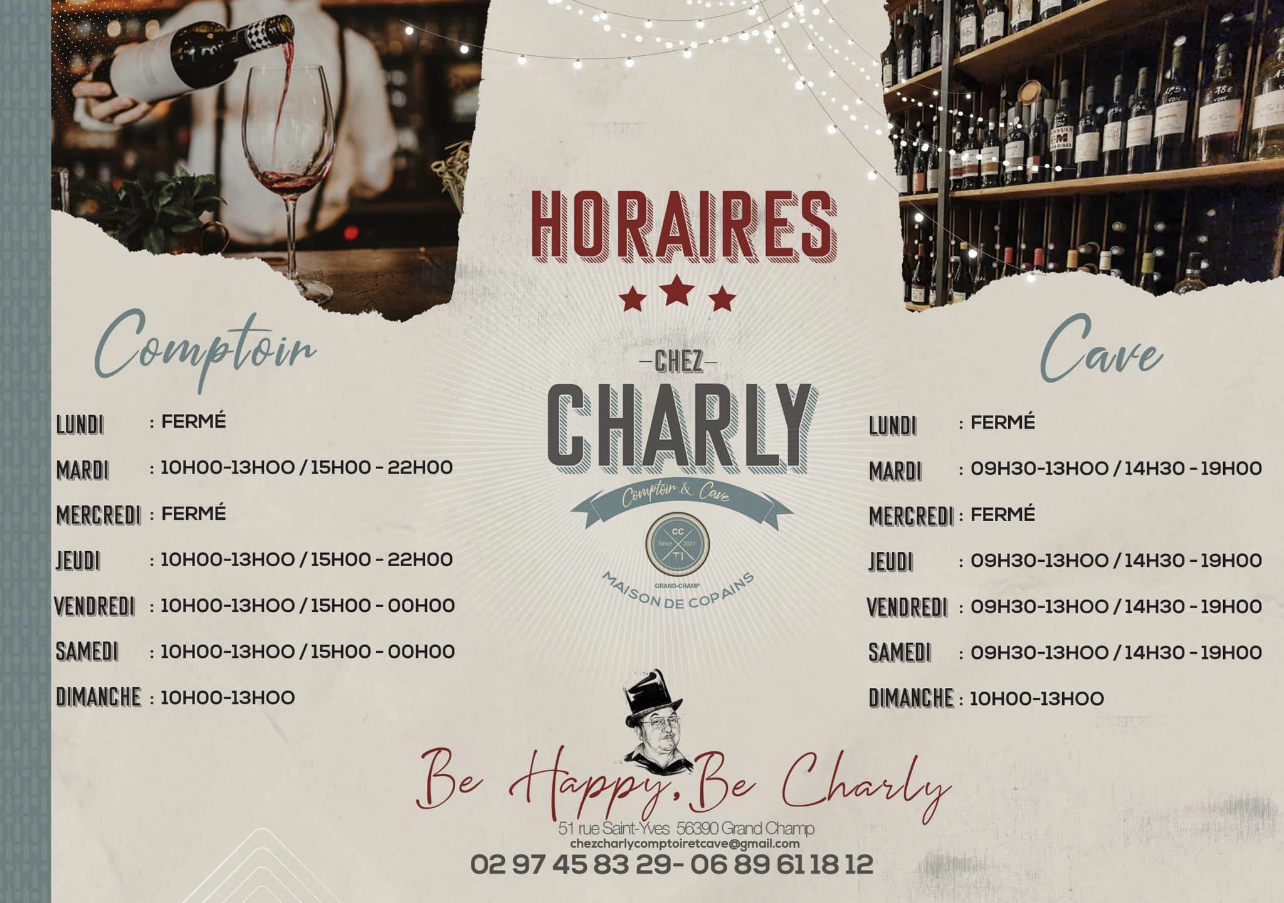 Chez Charly cave & comptoir bar vannes